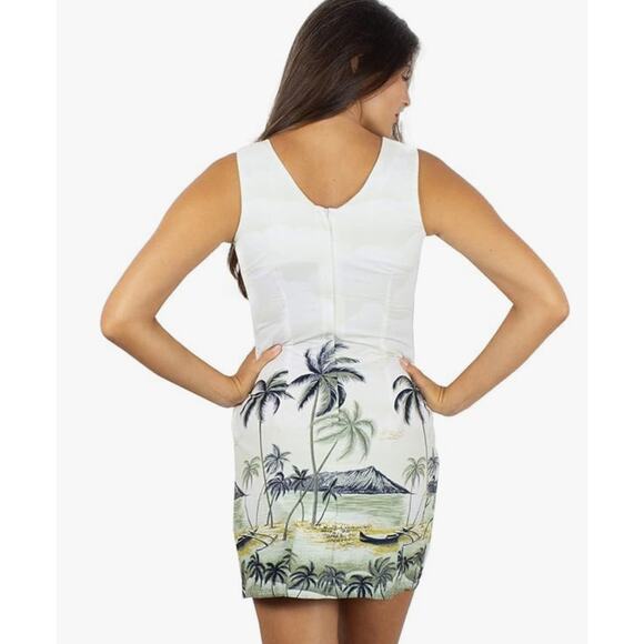 KY's Original Made in Hawaii USA Sleeveless Hawaiian Mini Dress . Size XL - Picture 2 of 7